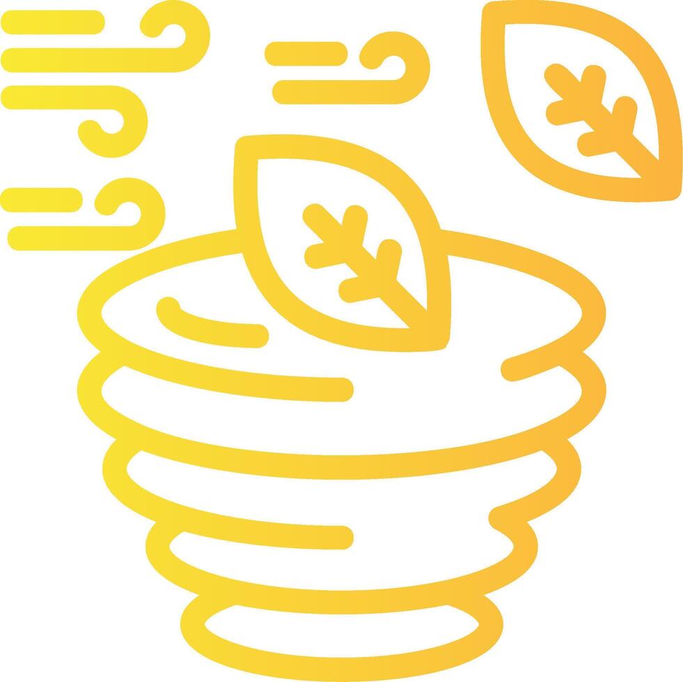 Hurricane Linear Gradient Icon vector
