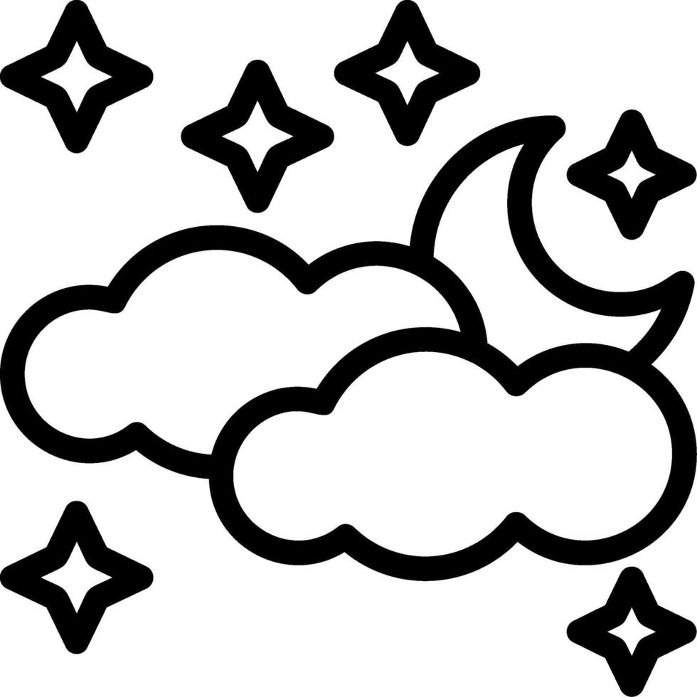 Stars Line Icon vector