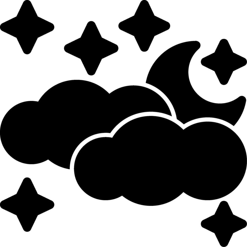 Stars Glyph Icon vector