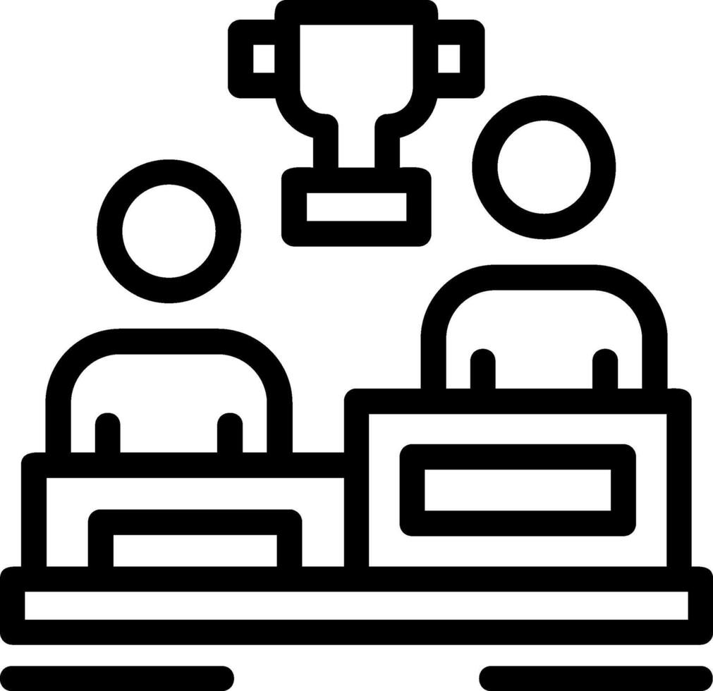 Leadership Line Icon vector