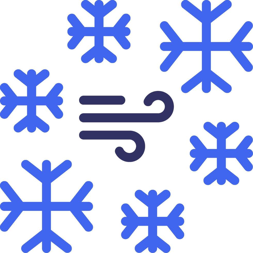 Ice Solid Two Color Icon vector