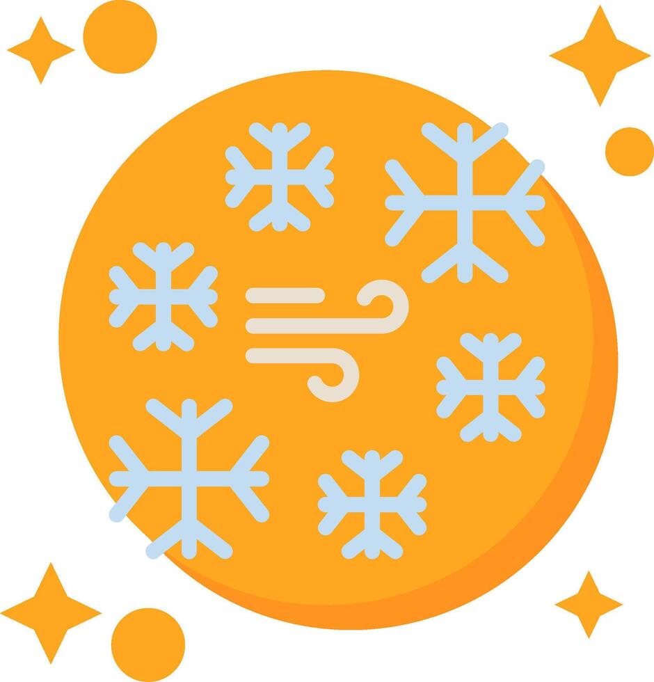 Ice Tailed Color Icon vector