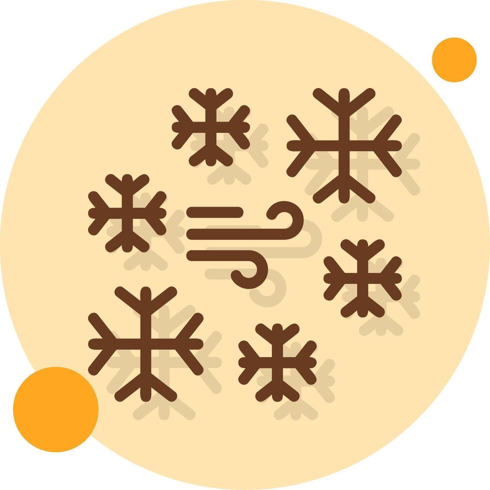 Ice Filled Shadow Circle Icon vector