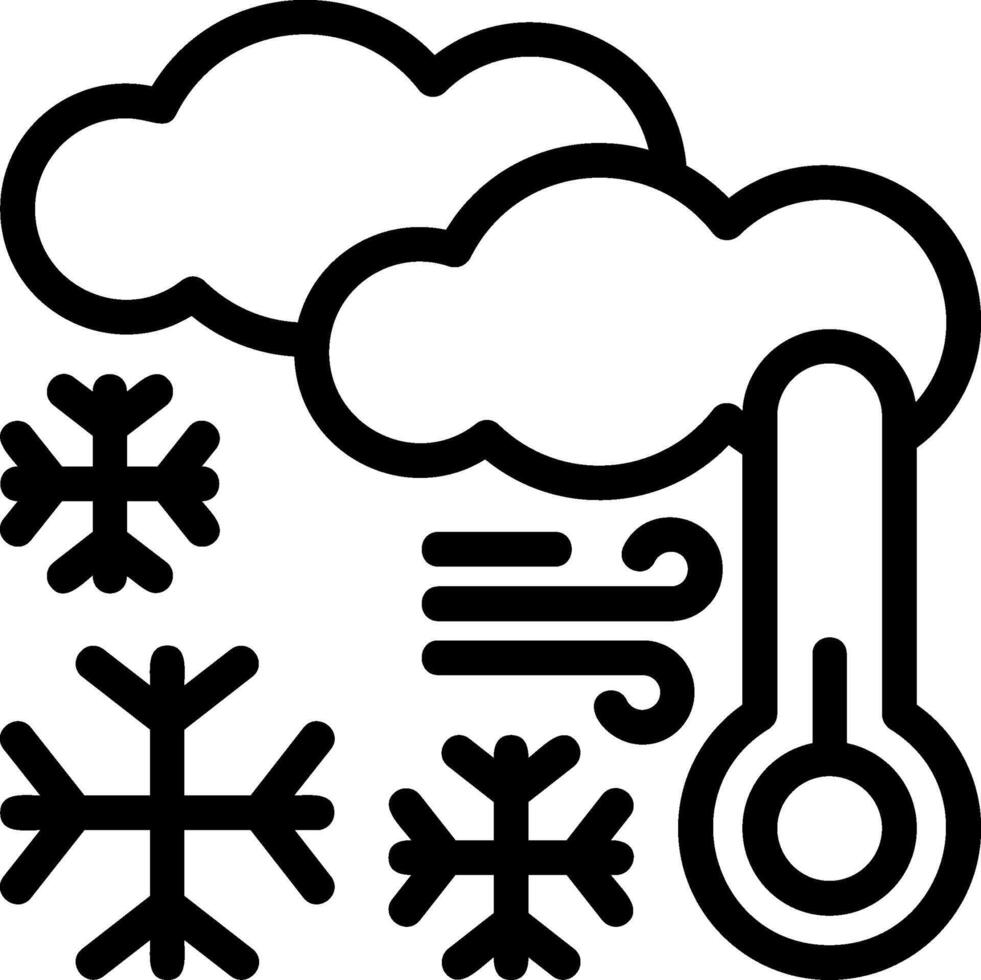 Frost Line Icon vector