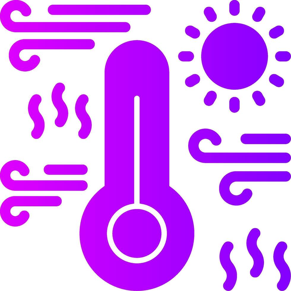 Warm Solid Multi Gradient Icon vector