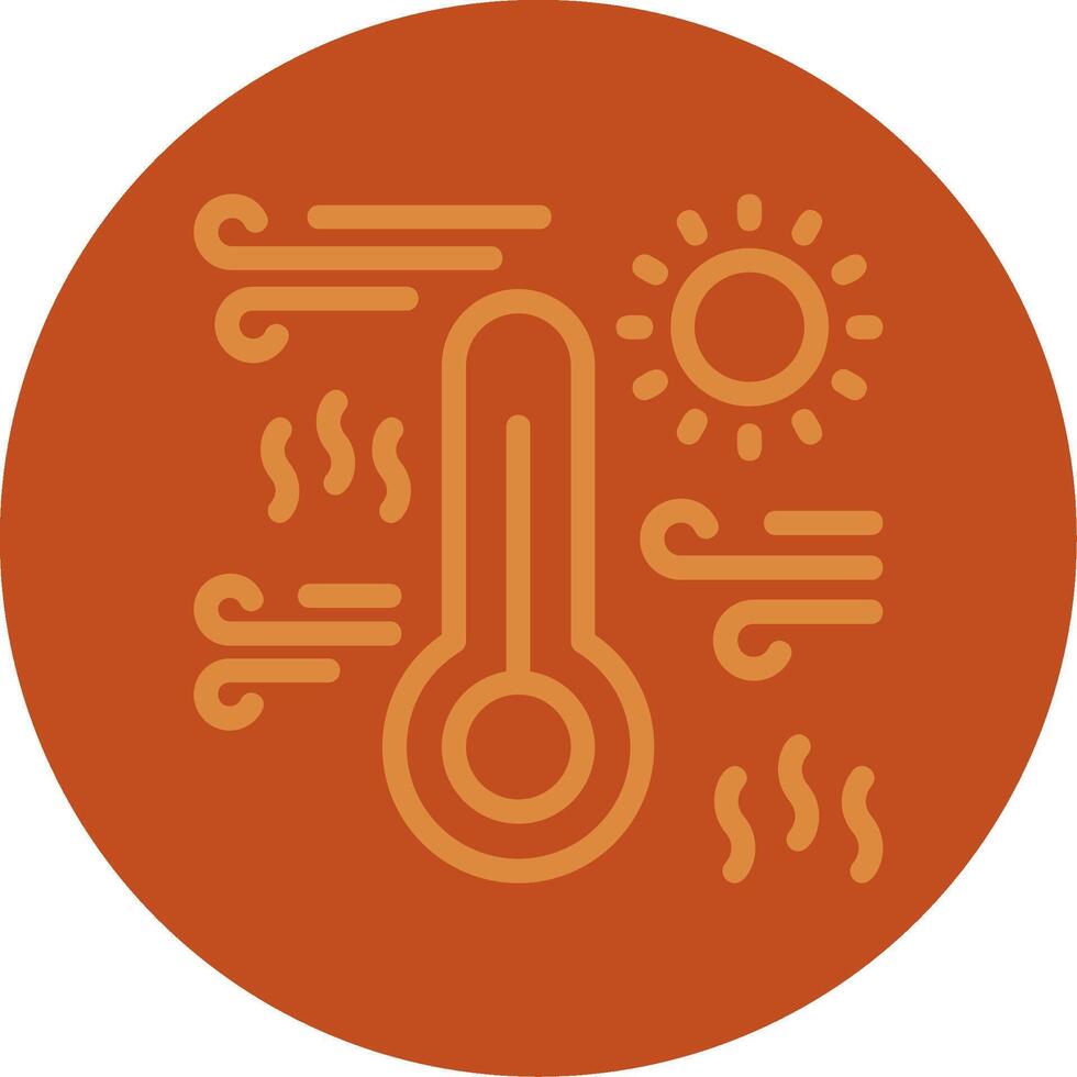 Warm Line Multi color Icon vector