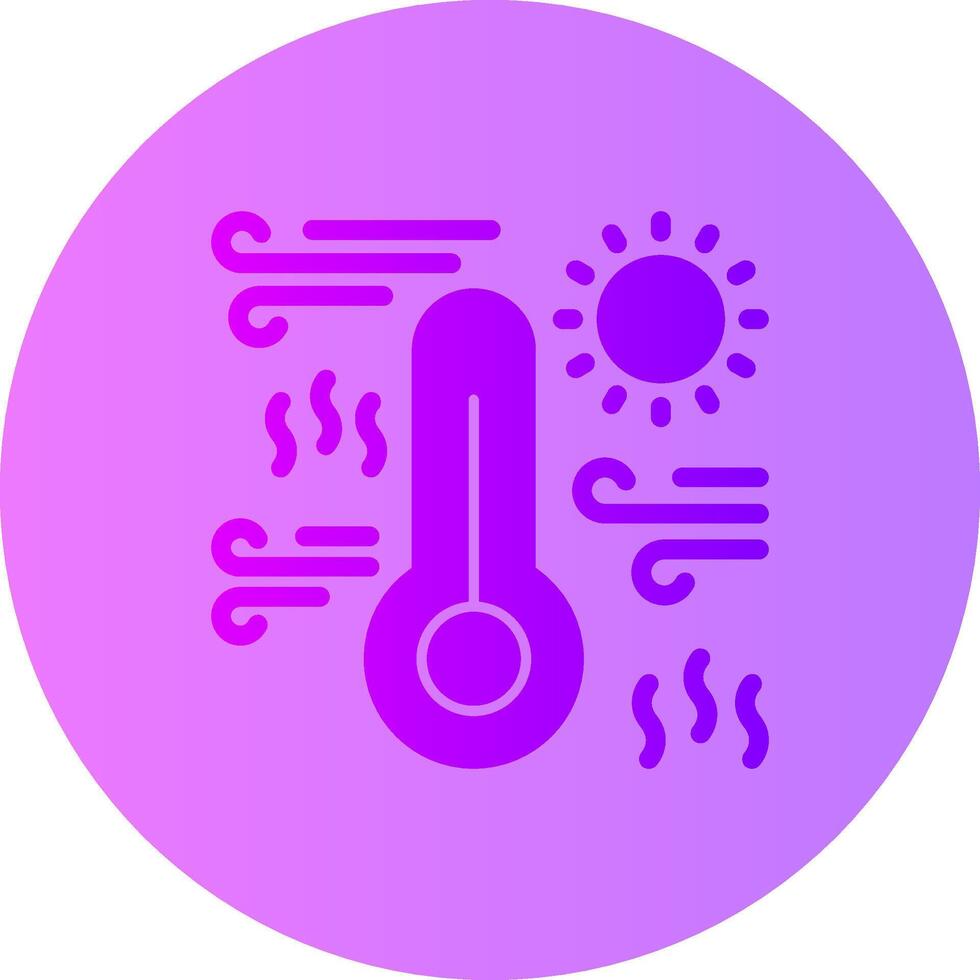 Warm Gradient Circle Icon vector