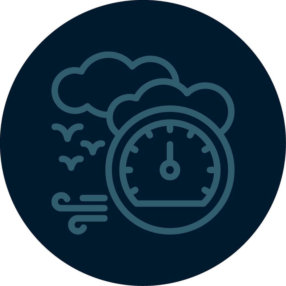 Barometer Line Multi color Icon vector