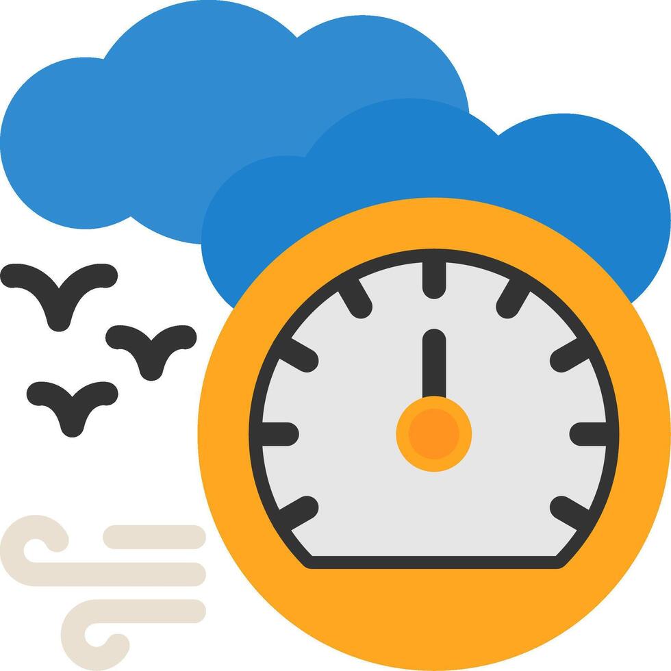 Barometer Flat Icon vector