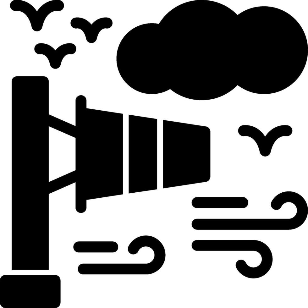 Windsock Glyph Icon vector