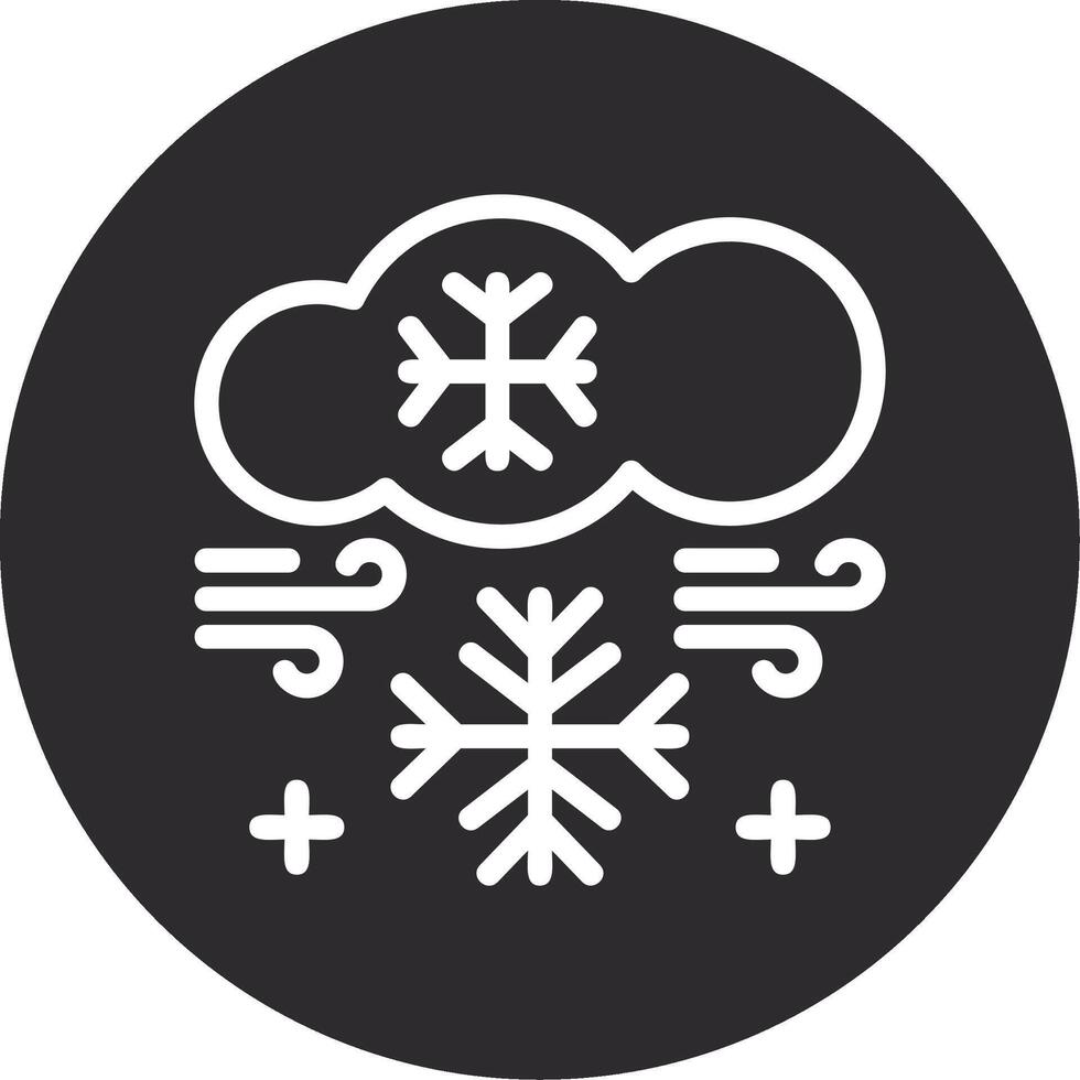 Snowflake Inverted Icon vector