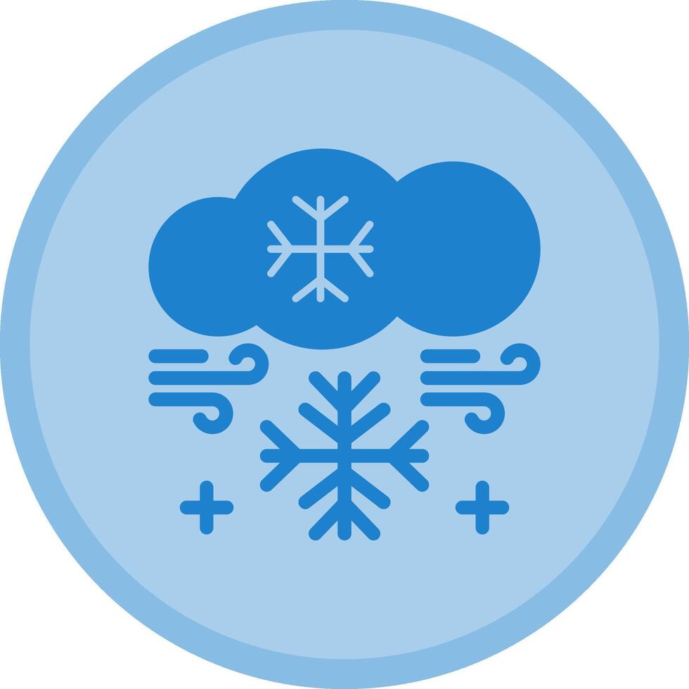 Snowflake Multicolor Circle Icon vector