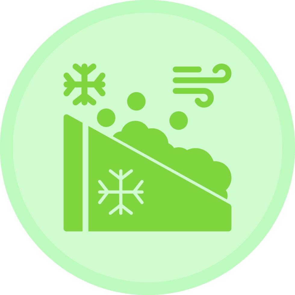 Avalanche Multicolor Circle Icon vector