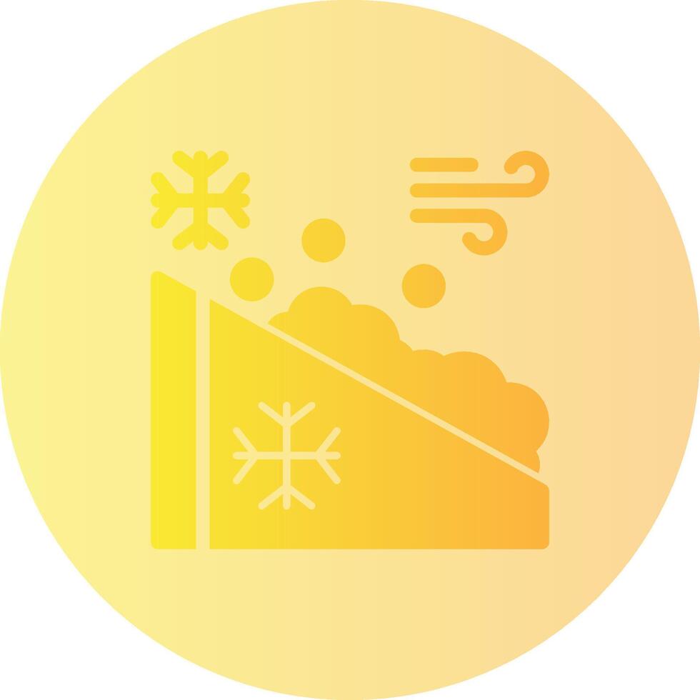 Avalanche Gradient Circle Icon vector