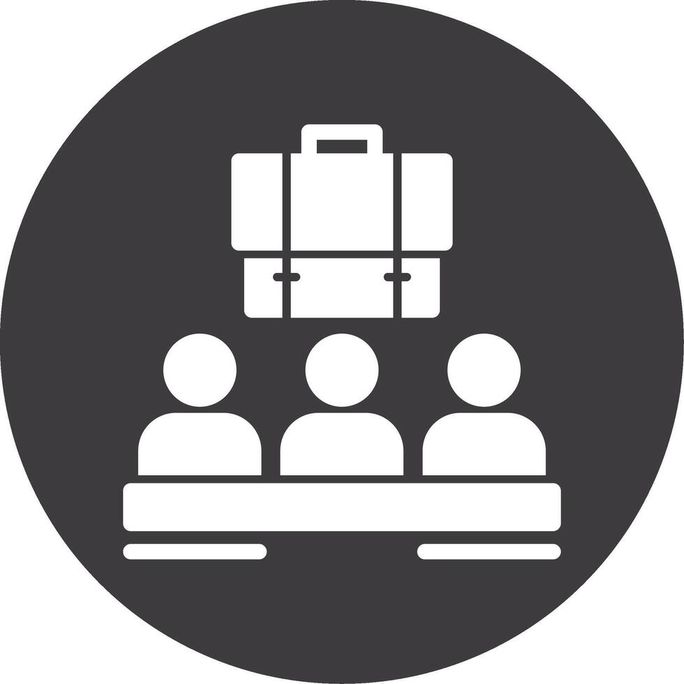 Group Glyph Circle Icon vector