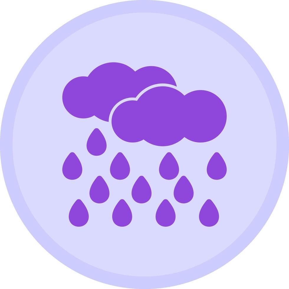Raindrops Multicolor Circle Icon vector