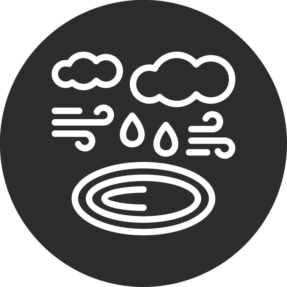 Puddle Inverted Icon vector