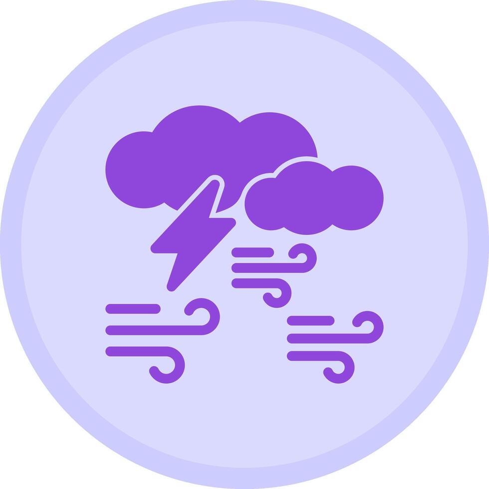 Lightning bolt Multicolor Circle Icon vector