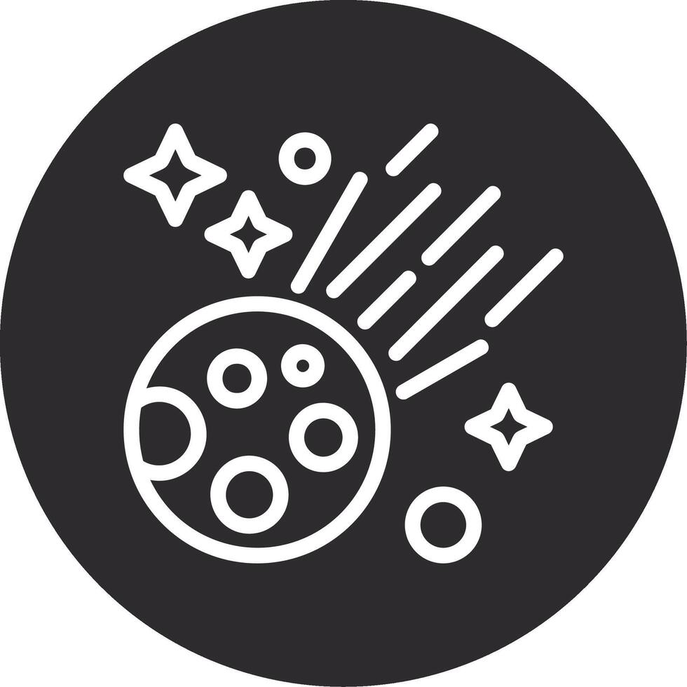 Comet Inverted Icon vector