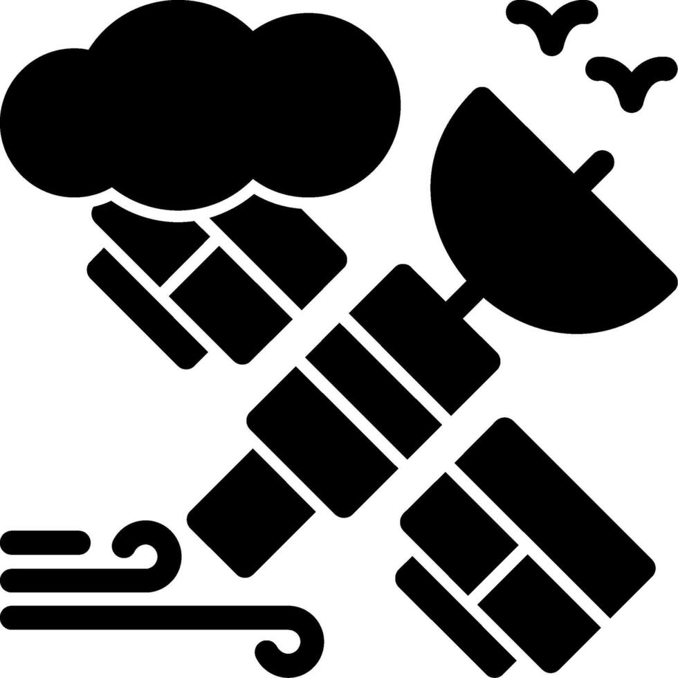 Satellite Glyph Icon vector