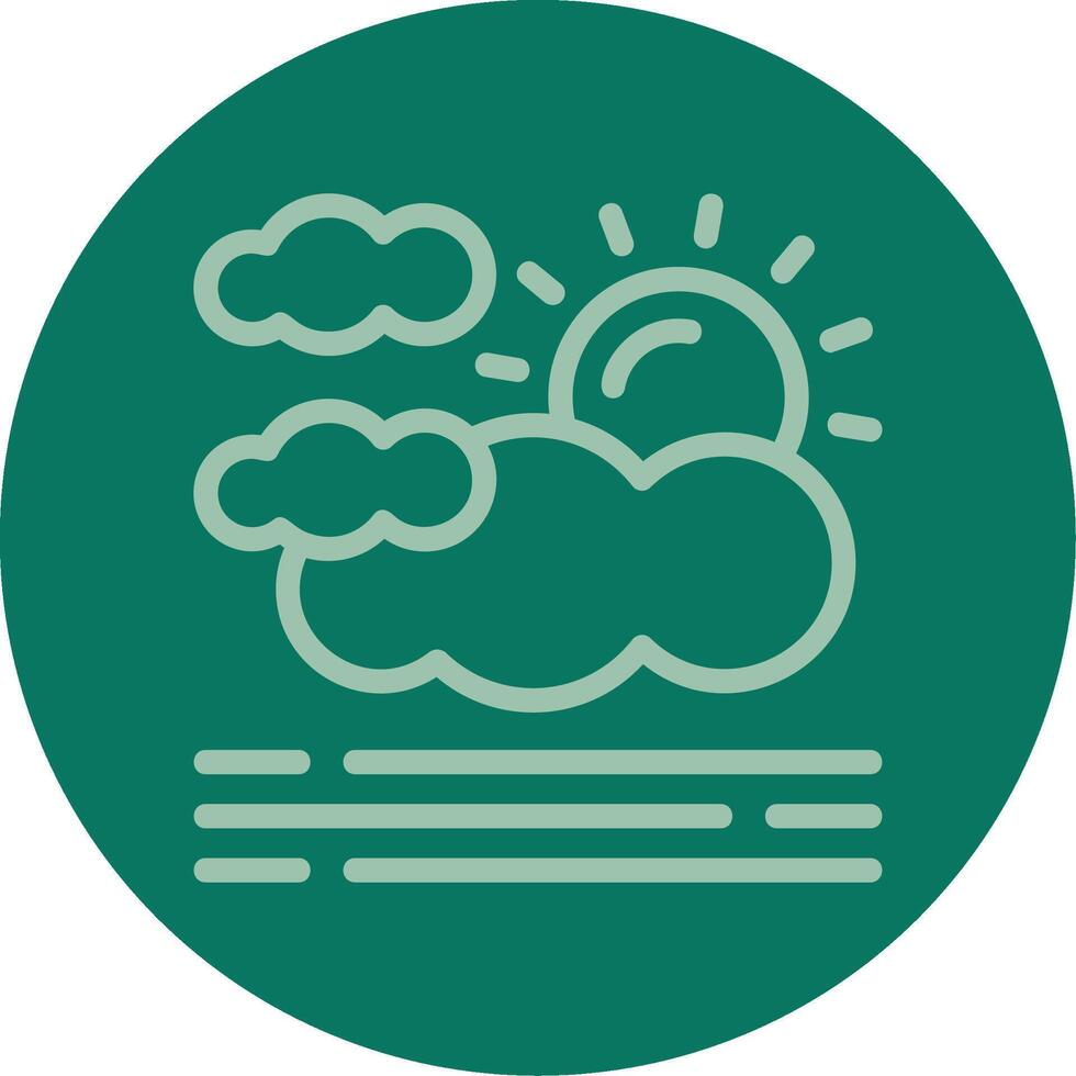 Haze Line Multi color Icon vector