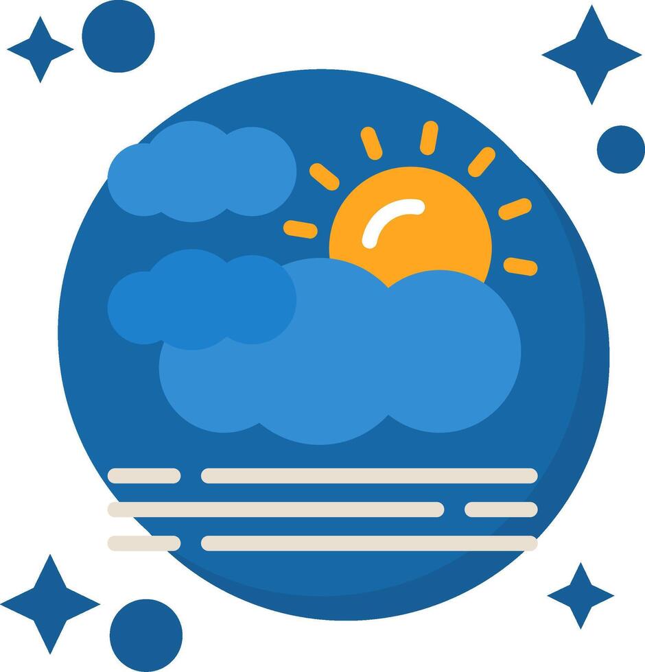 Haze Tailed Color Icon vector