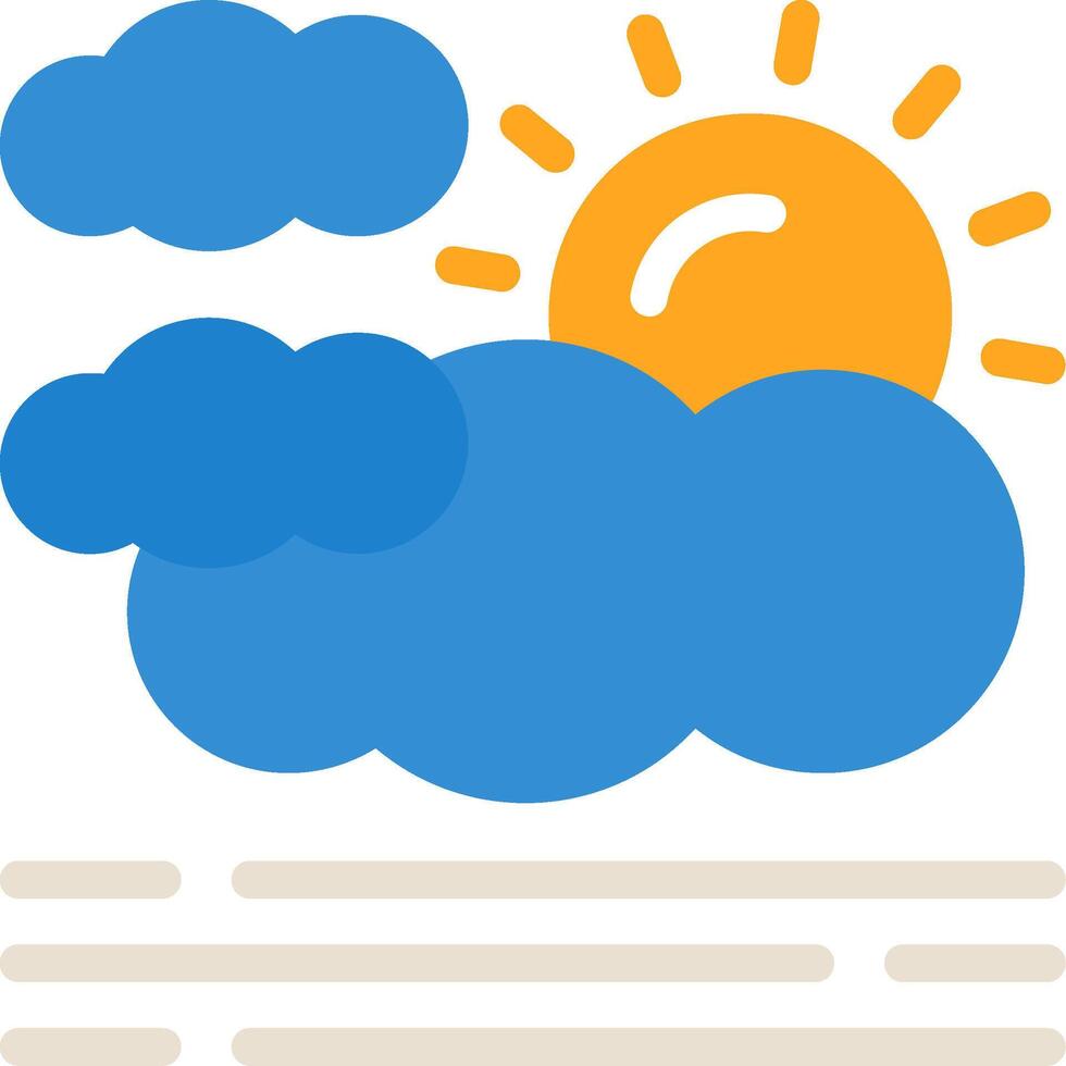 Haze Flat Icon vector
