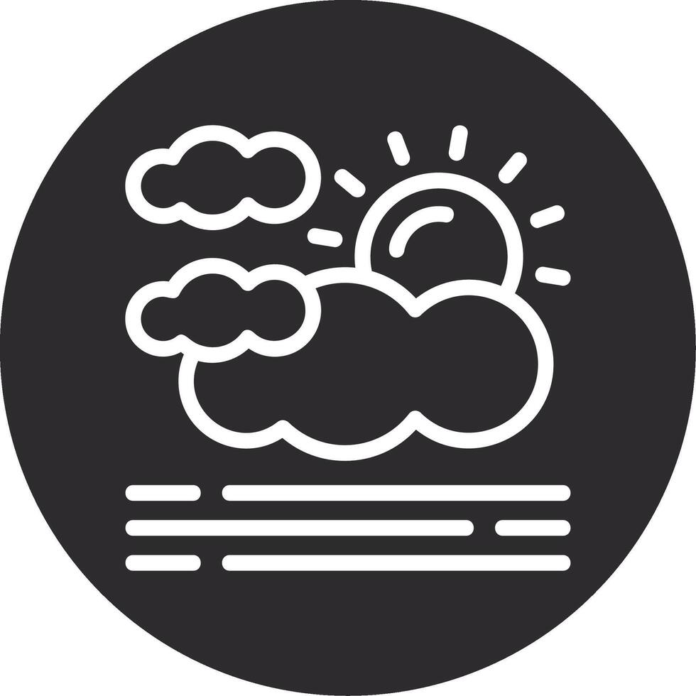 Haze Inverted Icon vector