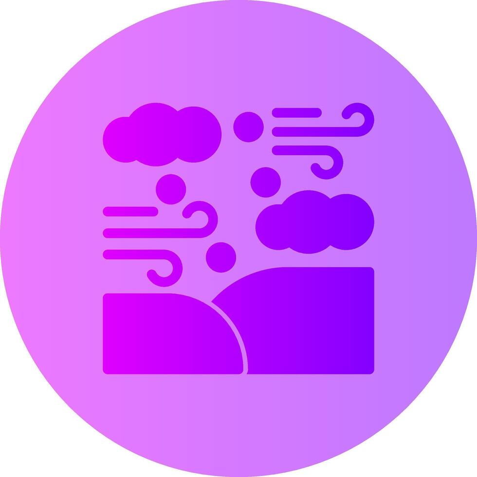 Sandstorm Gradient Circle Icon vector
