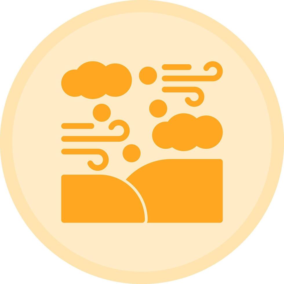 Sandstorm Multicolor Circle Icon vector