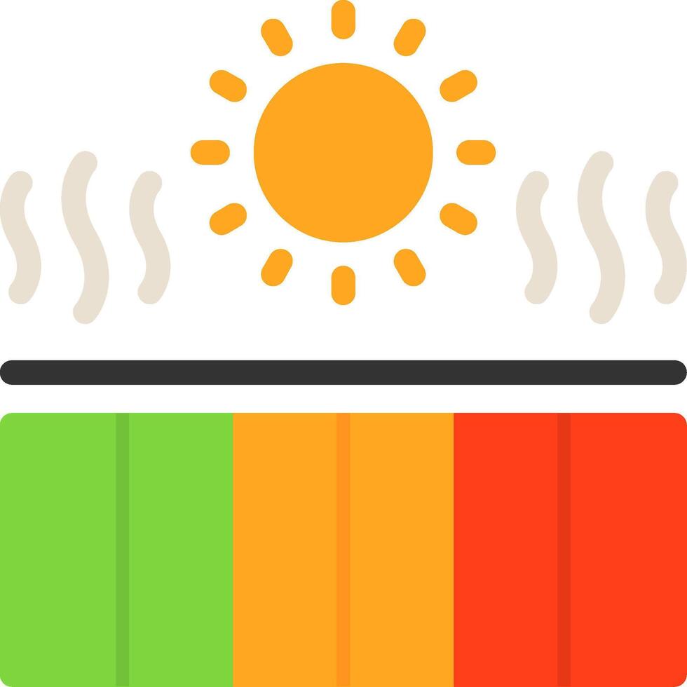 UV index Flat Icon vector