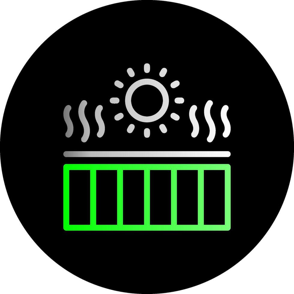 UV index Dual Gradient Circle Icon vector