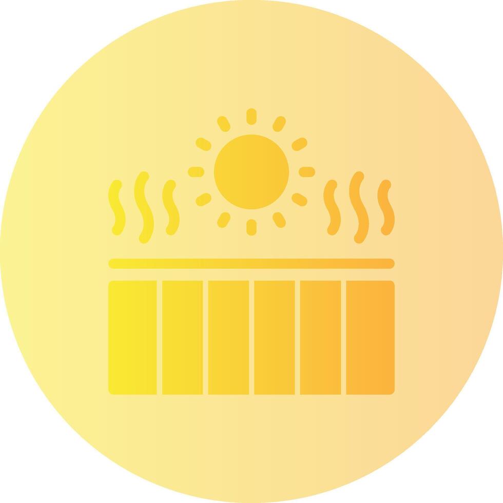 UV index Gradient Circle Icon vector