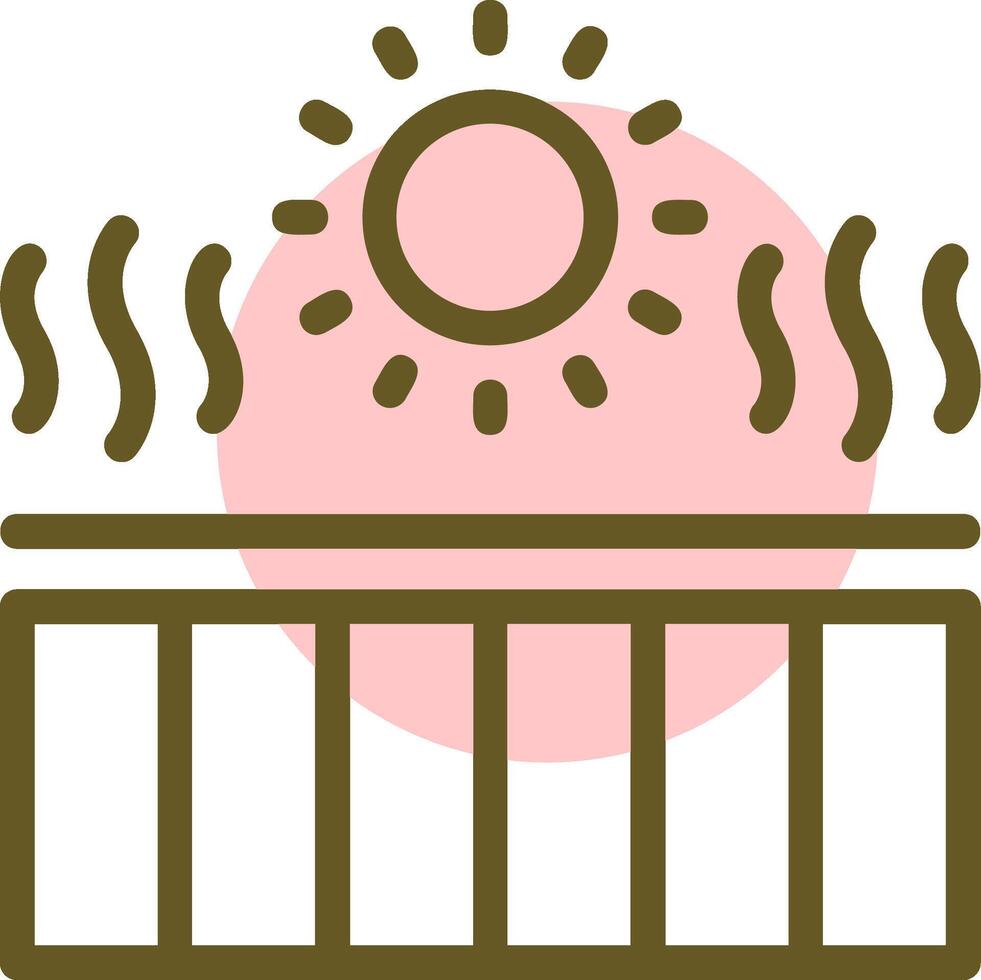 UV index Linear Circle Icon vector