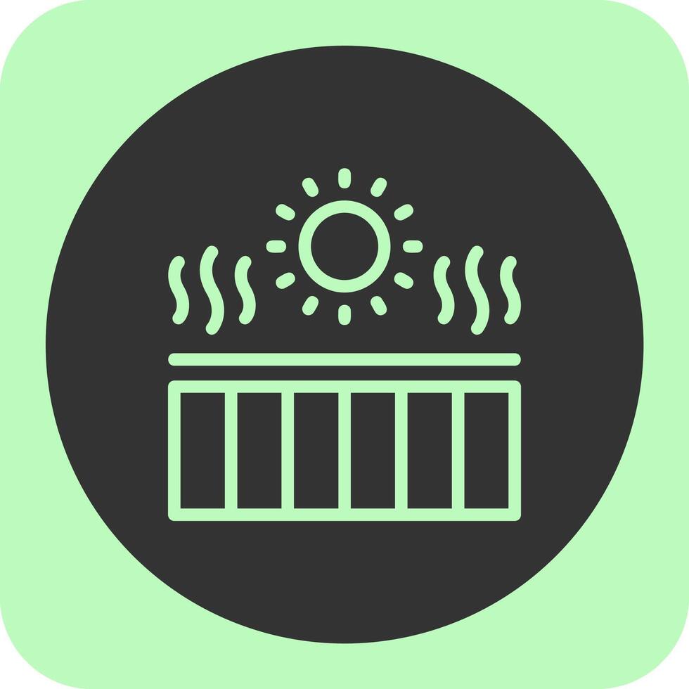 UV index Linear Round Icon vector
