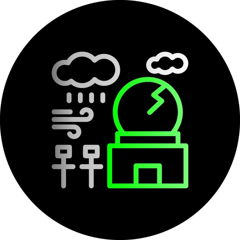 clima estación doble degradado circulo icono vector