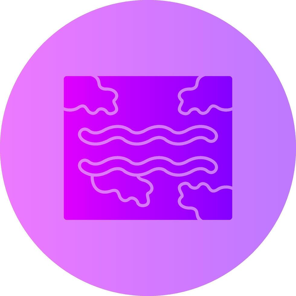 Jet stream Gradient Circle Icon vector