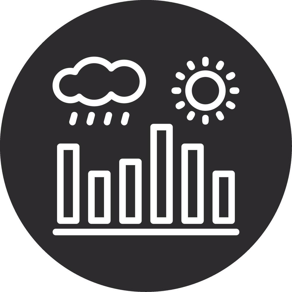 Climate data Inverted Icon vector