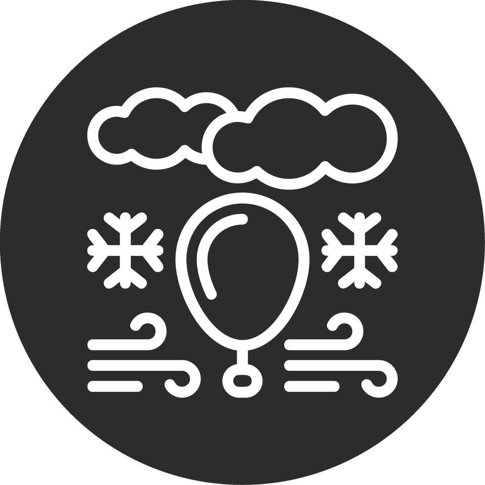 Weather balloon Inverted Icon vector