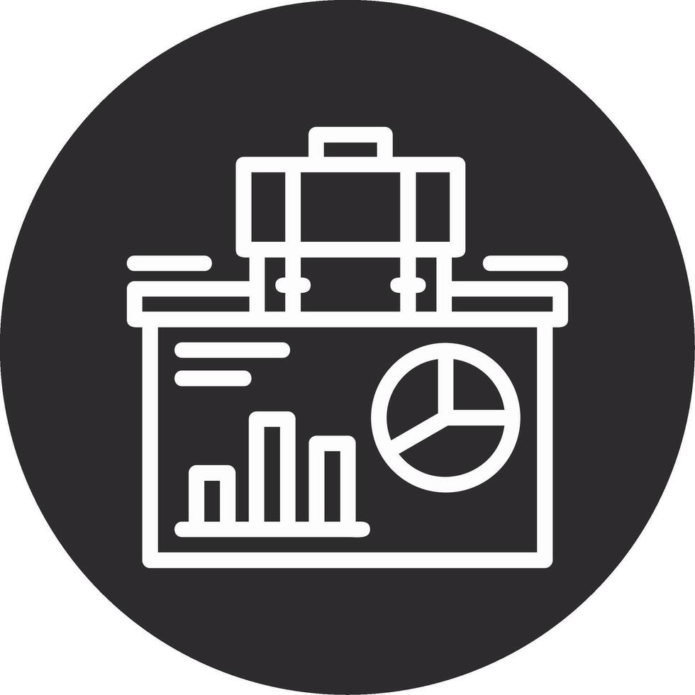 Presentation Inverted Icon vector