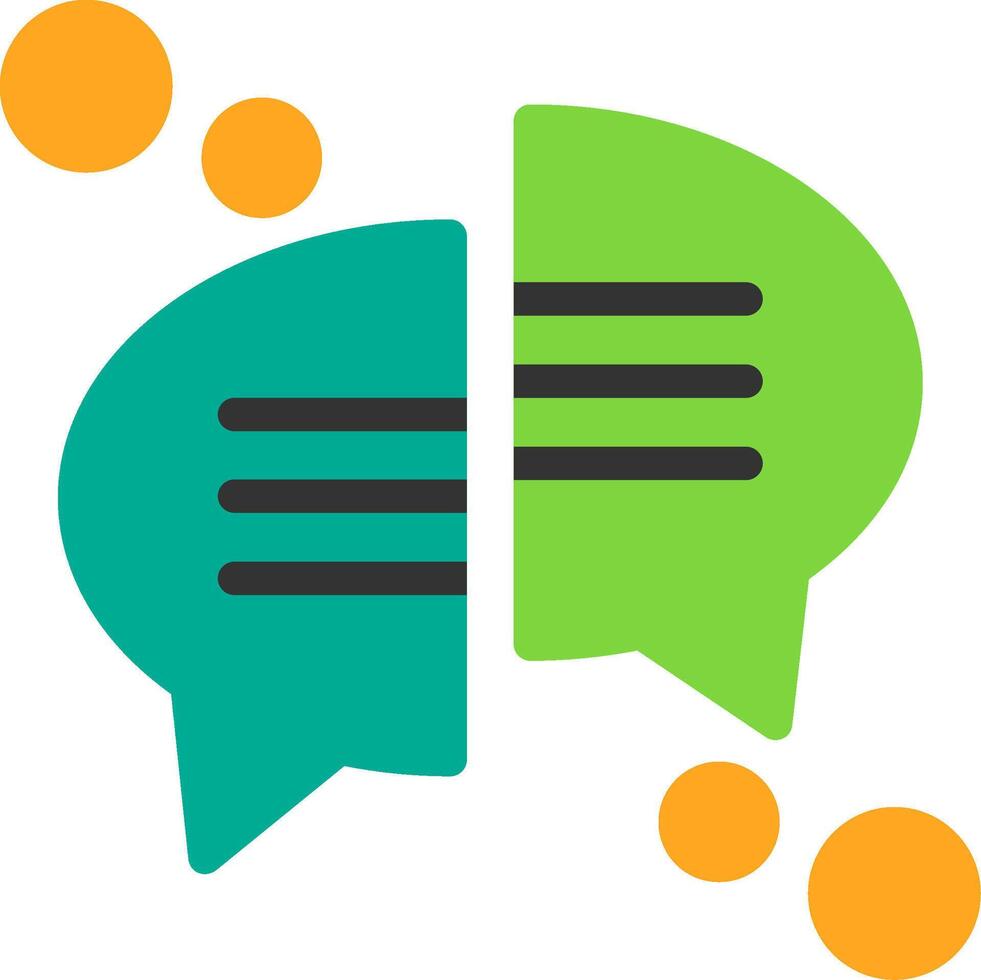 Conversation Flat Icon vector
