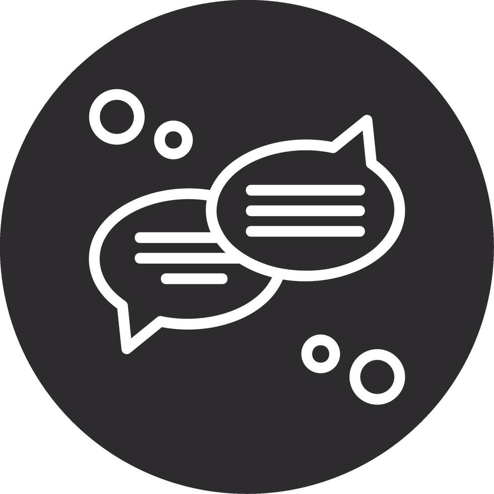 Talk Inverted Icon vector