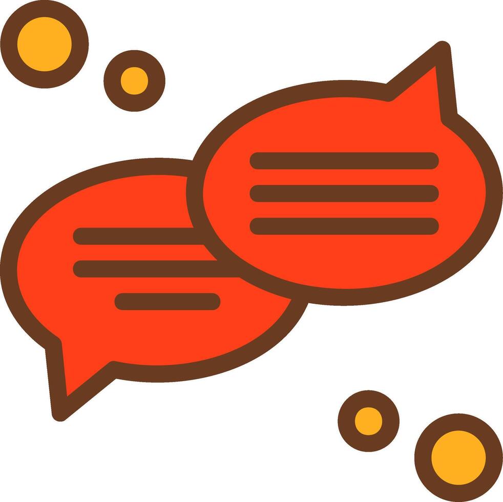 Talk Filled Shadow Circle Icon vector