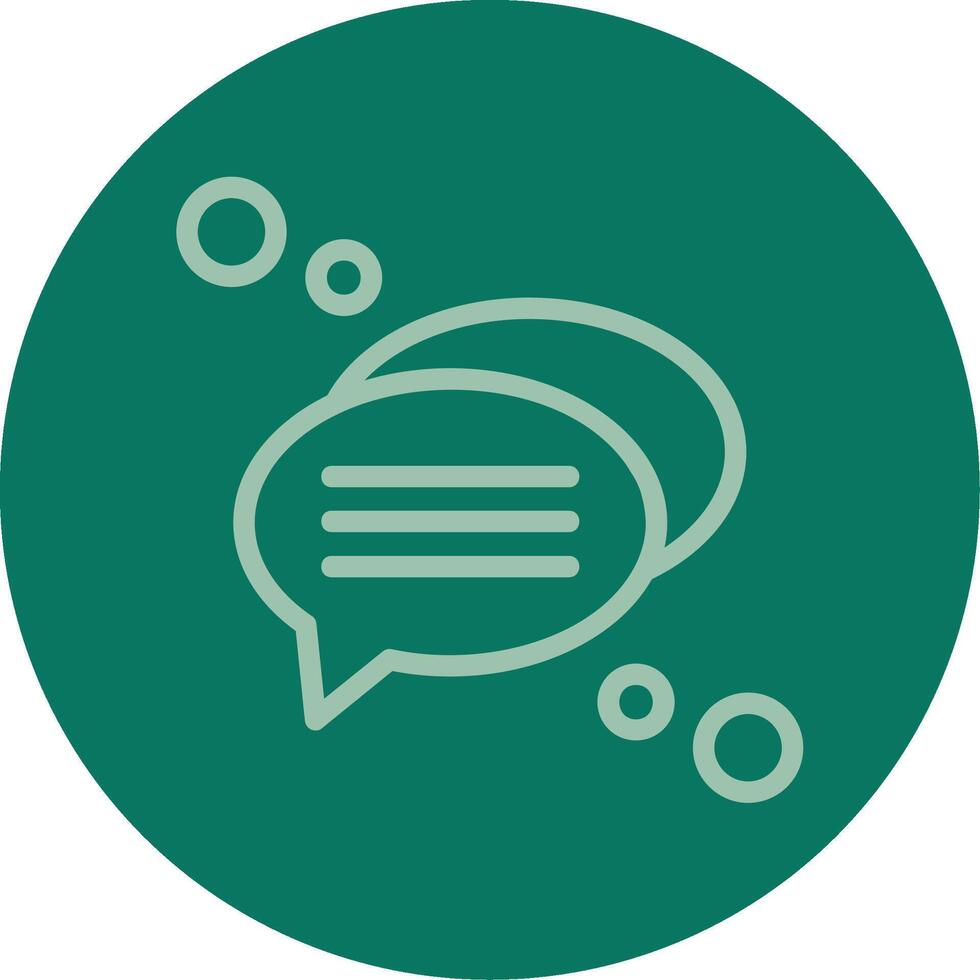 Chat Line Multi color Icon vector