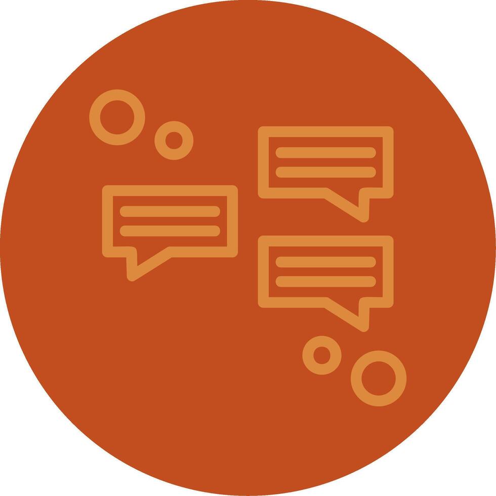 Messaging Line Multi color Icon vector