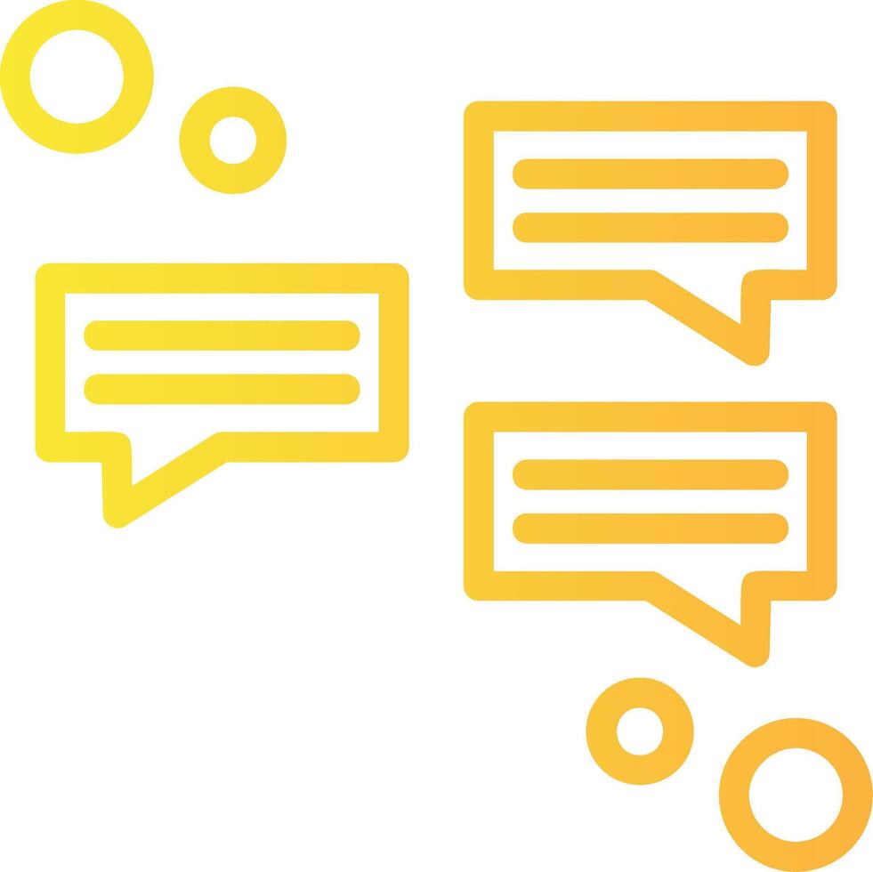 Messaging Linear Gradient Icon vector