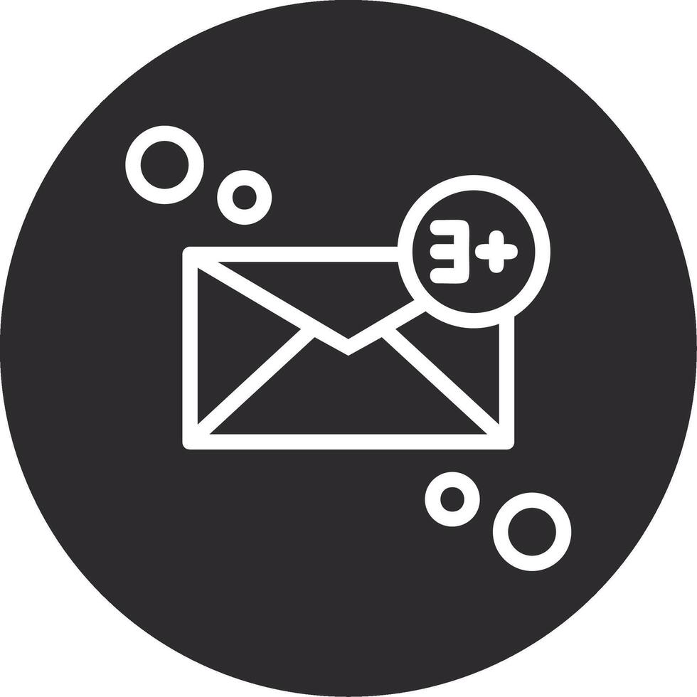 Message notification Inverted Icon vector