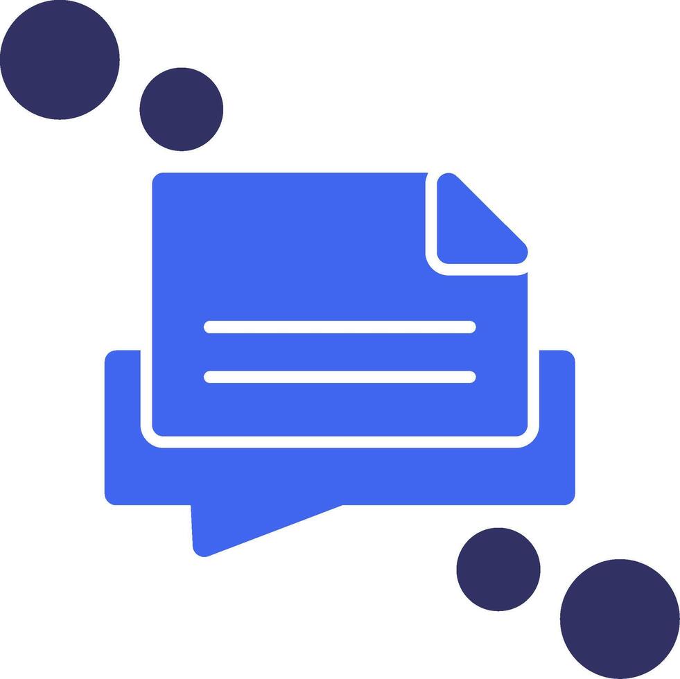 Message draft Solid Two Color Icon vector
