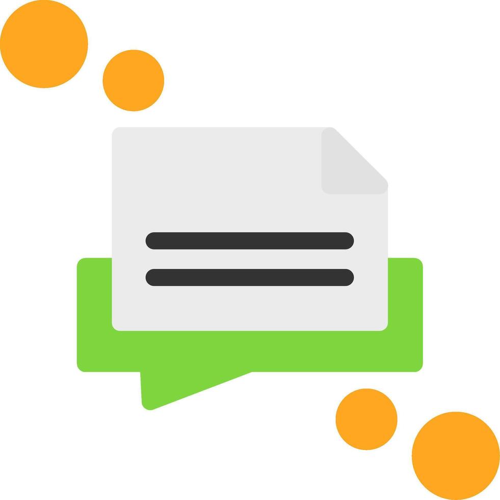 Message draft Flat Icon vector