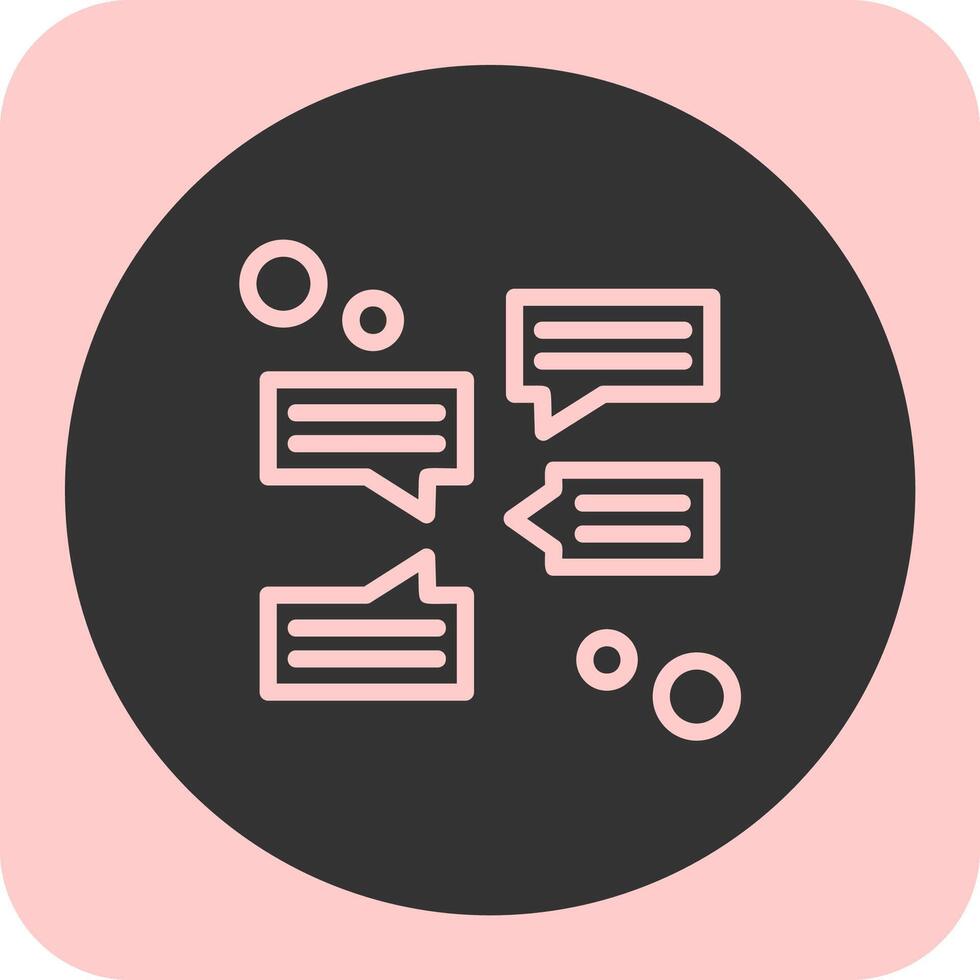 Group chat Linear Round Icon 39480405 Vector Art at Vecteezy